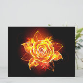 Roos voor bloei programmakaart (Staand voorkant)