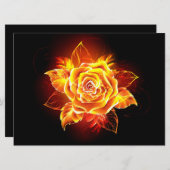 Roos voor bloei programmakaart (Voorkant / Achterkant)