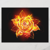 Roos voor bloei programmakaart (Voorkant)