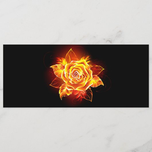 Roos voor bloei programmakaart (Voorkant)