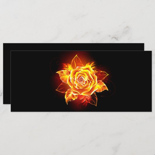 Roos voor bloei programmakaart (Voorkant / Achterkant)