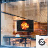 Roos voor bloei raamsticker (Cafe Raam)