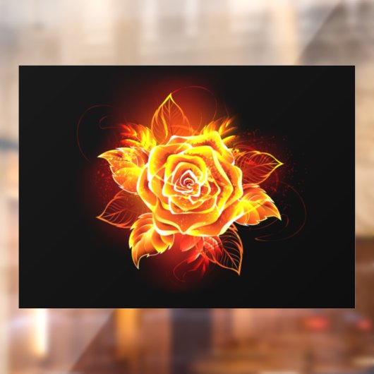 Roos voor bloei raamsticker (Vel 2)