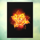 Roos voor bloei raamsticker (Vel 3)