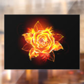 Roos voor bloei raamsticker (Vel 2)