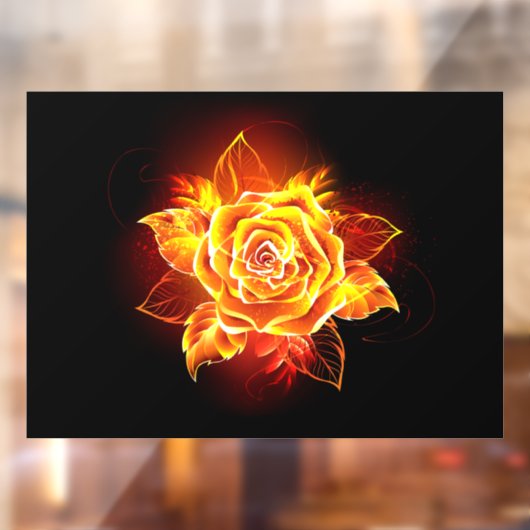 Roos voor bloei raamsticker (Vel 2)