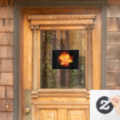 Roos voor bloei raamsticker (Huis Deur)