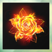 Roos voor bloei raamsticker (Vel 3)