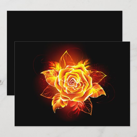 Roos voor bloei save the date (Voorkant / Achterkant)