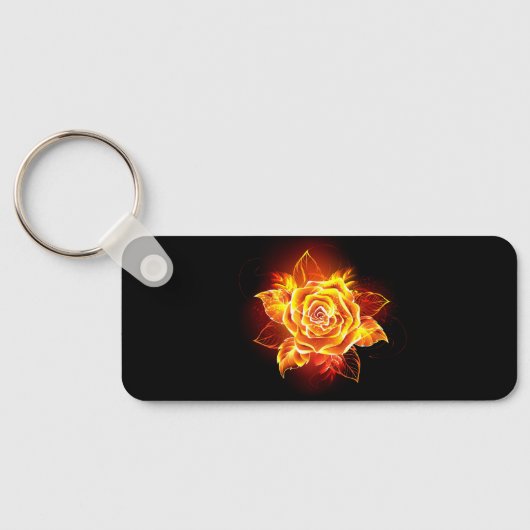 Roos voor bloei sleutelhanger (Achterkant)