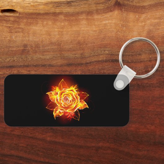 Roos voor bloei sleutelhanger (Voorkant)