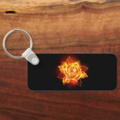 Roos voor bloei sleutelhanger (Achterkant)