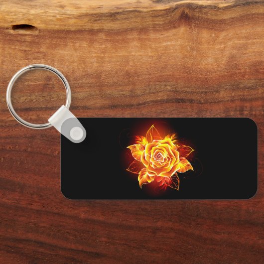 Roos voor bloei sleutelhanger (Achterkant)