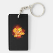 Roos voor bloei sleutelhanger (achterkant)