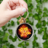 Roos voor bloei sleutelhanger (Hand)