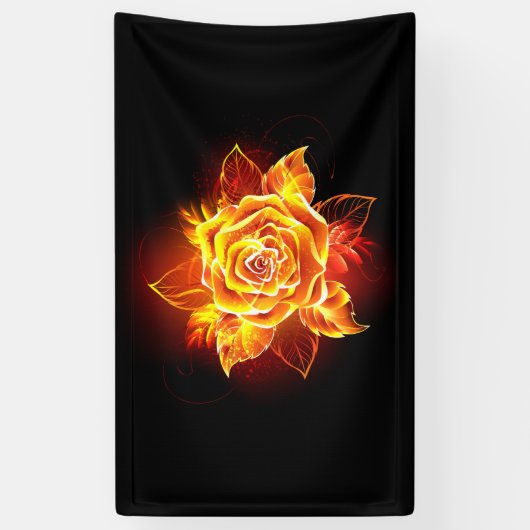 Roos voor bloei spandoek (Verticaal)