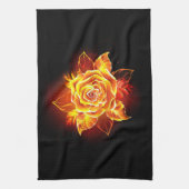 Roos voor bloei theedoek (Verticaal)