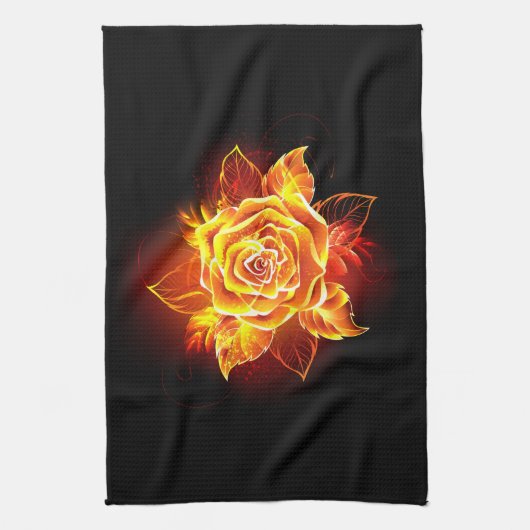 Roos voor bloei theedoek (Verticaal)