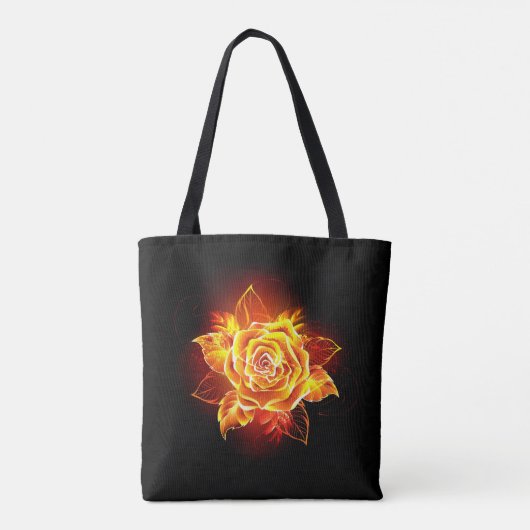 Roos voor bloei tote bag (Achterkant)