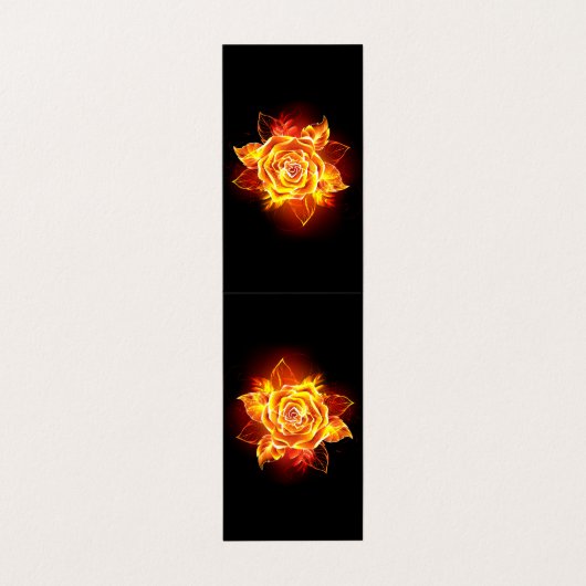 Roos voor bloei visitekaartje (Buitenkant ongevouwen)