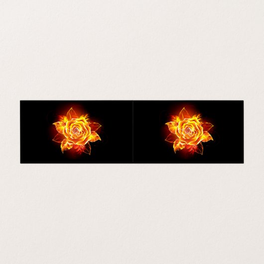 Roos voor bloei visitekaartje (Buitenkant ongevouwen)