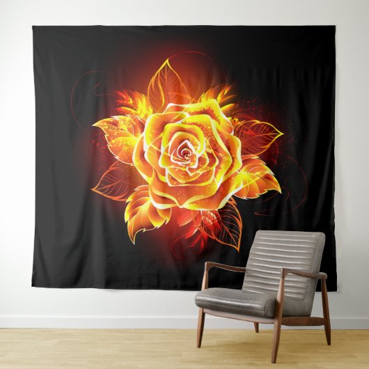 Roos voor bloei wandkleed (In Situ (horizontaal))