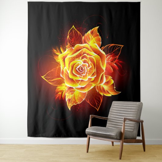 Roos voor bloei wandkleed (In situ)