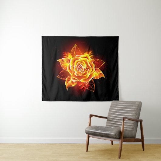 Roos voor bloei wandkleed (In Situ (horizontaal))