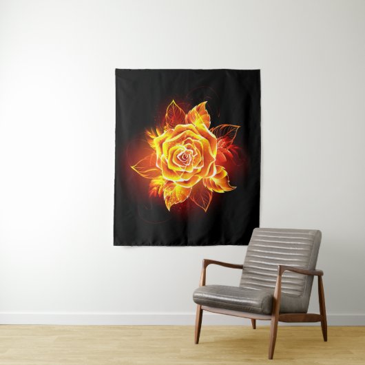 Roos voor bloei wandkleed (In situ)