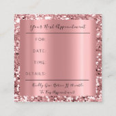 Roos voor bruiloft - evenementen - Gold Glitter Sp Afsprakenkaartje (Achterkant)