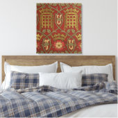 roos voor buisleidingen, voor reproductiedoeleinde canvas afdruk (Insitu (Slaapkamer))