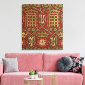 roos voor buisleidingen, voor reproductiedoeleinde canvas afdruk (Insitu (Woonkamer))