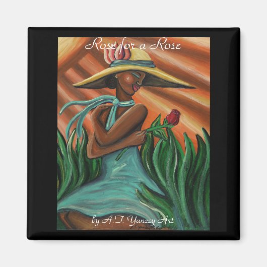 Roos voor een Rozen magneet (Voorkant)