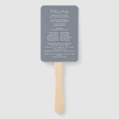 Roos voor Elegant Wedding Floral Waterverf Handwaaier (Achterkant)