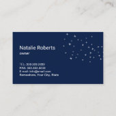 Roos voor het schoonmaken van het huis Gold Spray Visitekaartje (Achterkant)