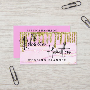 Roos voor huwelijksevenementen Glitter Drift Royal Visitekaartje