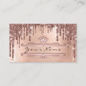 Roos voor huwelijksevenementen Glitter Drift Royal Visitekaartje (Voorkant)