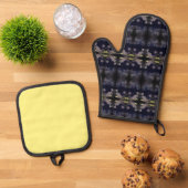 Roos voor intertwining ovenwant & pannenlap set (Top down)