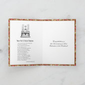 Roos voor katholieke priester Jubileum Ordination Kaart (Binnen)