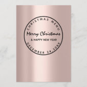 Roos voor Kerstmis-feestdag wintermenu Modern Menu (Voorkant)