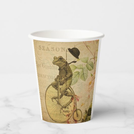 Roos voor kikkervisjes papieren bekers (Voorkant)