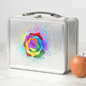 Roos voor kleurrijke regenboog (In situ)