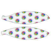 Roos voor kleurrijke regenboog basketbal (Panelen)