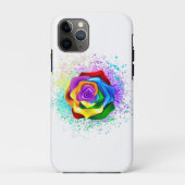 Roos voor kleurrijke regenboog Case-Mate iPhone case (Achterkant)