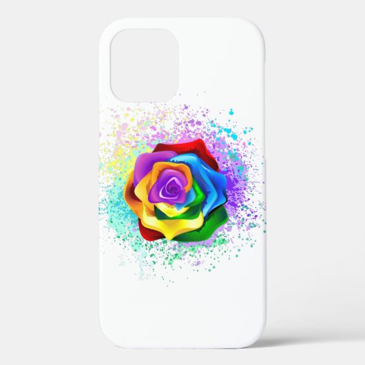 Roos voor kleurrijke regenboog Case-Mate iPhone case (Achterkant)