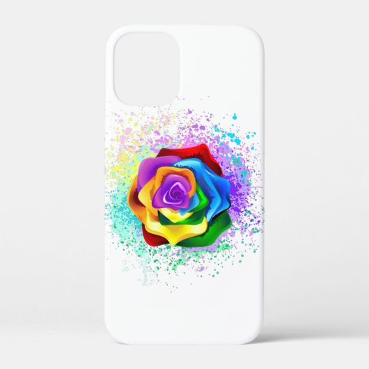 Roos voor kleurrijke regenboog Case-Mate iPhone case (Achterkant)