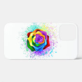 Roos voor kleurrijke regenboog Case-Mate iPhone case (Achterkant (horizontaal))