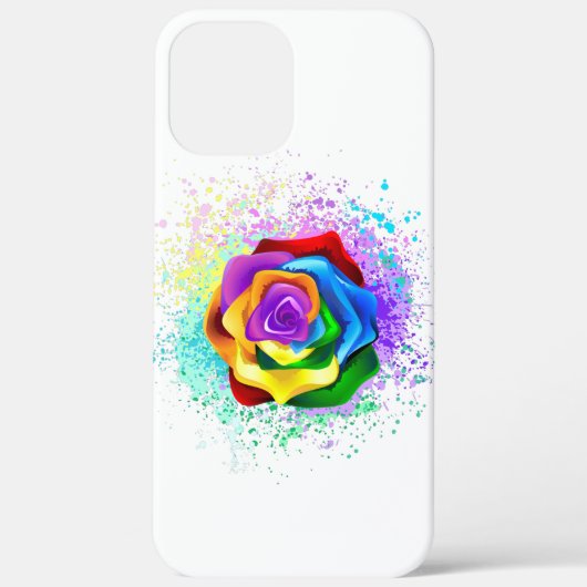 Roos voor kleurrijke regenboog Case-Mate iPhone case (Achterkant)