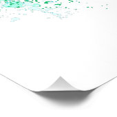 Roos voor kleurrijke regenboog foto afdruk (Hoek)