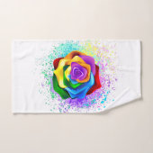Roos voor kleurrijke regenboog handdoek (Handdoek)